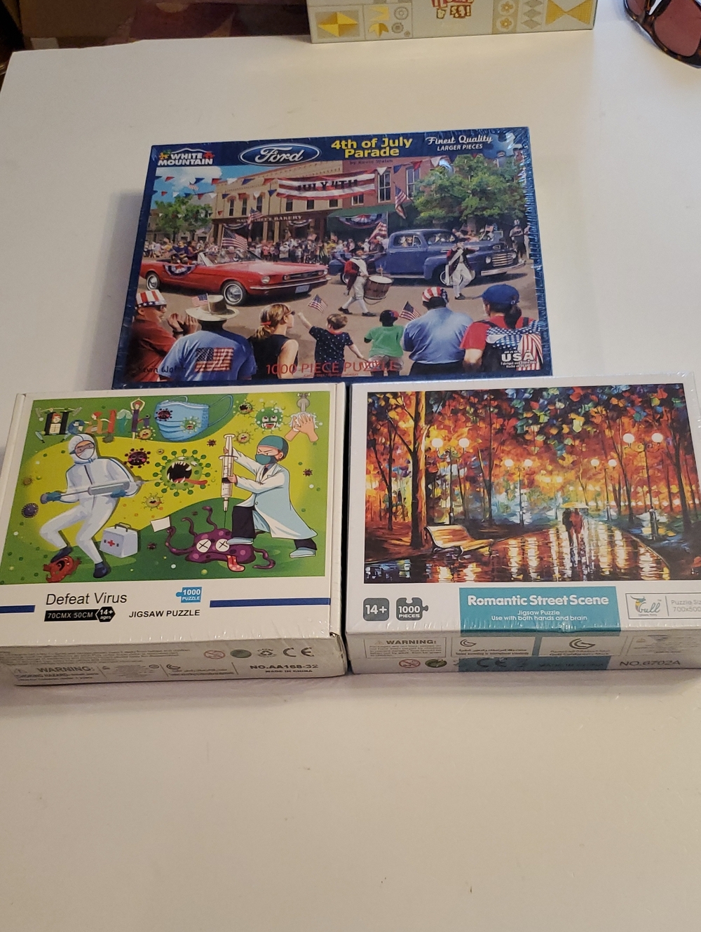 White Mountain Ford 4th of July Parade Jigsaw Puzzle Lot Of 3 Puzzles Total New.